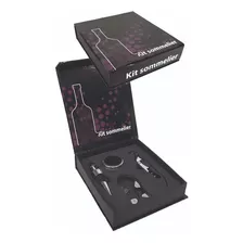 Set Vino X 4 Acc Para Sommelier Caja Regalo 15 X 14 Cm 