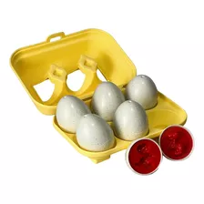 Brinquedo Infantil Ovos Desenhos Aleatórios Encaixar Cores