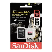 Microsdxc Sandisk 400gb Extreme Pro A2 170mb/s C/ Adaptador