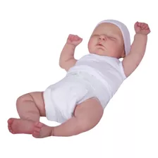 Bebê Reborn Realista Gordinho Perfeito Cabelo Pintado Doll