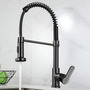 Torneira Cozinha Gourmet Bancada Flexível Monocomando Pia Preto B22-black