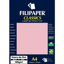 Papel A4 (casca De Ovo) Rosa 180g. - Filiperson