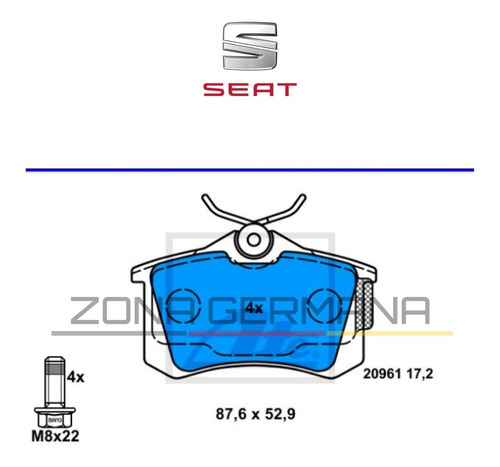 Pastillas Freno Trasera Seat Arona Fr 1.6 Original Ate Foto 5