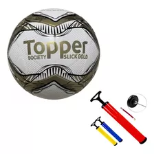 Bola Topper Oficial Futebol Society + Bomba Ar Encher !