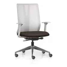 Cadeira Addit Presidente Tela Cinza Base Aluminio Sincro E66