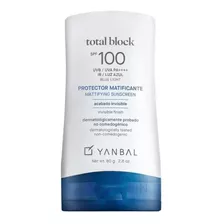 Bloqueador Solar Total Block Mate Spf100 Matificante Yanbal 