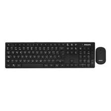 Teclado + Mouse Wireless Philips C315 Spt6315 Preto