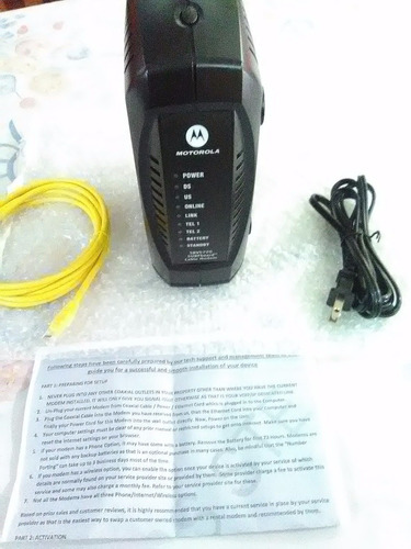 Arris Motorola Surfboard Sbv5220 Telefono Cable Modem