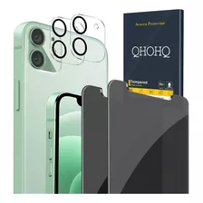 Kit De Protectores Qhohq, Compatible Con iPhone 12 6.1''