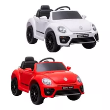 Mini Carro Elétrico Infantil Volkswagen Beetle Dune Com Som