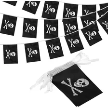 Bandera Pirata Jolly String Flag Para Decoraciones D...