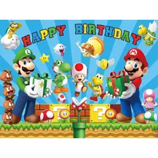 Super Mario Bros, Fondo Fotográfico, Cumpleaños 