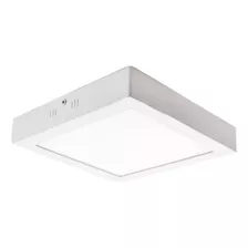 Plafon Led Cuadrado Blanco Frio 24w 6500k Kiar