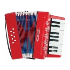 Acordeon Gaita Infantil 17 Teclas 8 Baixos Turbinho Cores