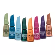 Risqué Bridgerton Kit 8 Esmalte Coleção 8ml Linha Completa