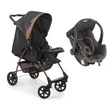 Galzerano, Carrinho Romano Travel System Onix Caramelo