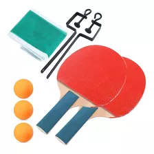 Kit Ping Pong Tênis De Mesa Completo 6 Peças Suporte Mesa 