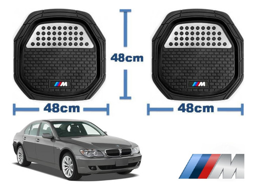 Tapetes 3d Logo Bmw + Cubre Volante 740i 2002 A 2008 2009 Foto 5