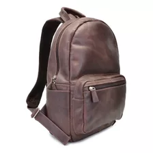 Mochila Masculina Porta Notebook Em Couro Legítimo Premium