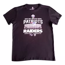 Playera Juego Patriotas Raiders Estadio Azteca 2017 Talla M