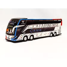 Miniatura Ônibus Catarinense G8 Dd 4 Eixos 30 Centímetros.