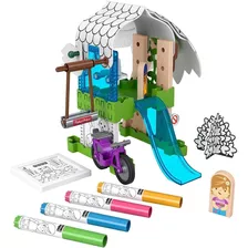 Casita Del Árbol Con Plumones Lavables Fisher Price 30+ Pzas