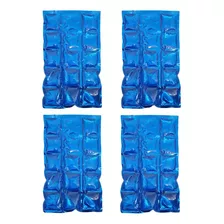4 Cartelas Gelo Gel Artificial Reutilizável P/bolsa Térmica 