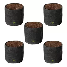 Combo X5 Macetas Geotextil Tela 40 Litros / Salamanca Grow