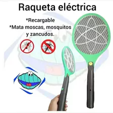 Raqueta Mata Zancudos Moscas Mosquitos Recargable Electrica