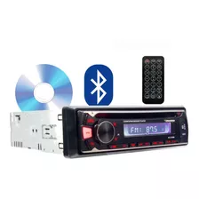 Rádio Para Carro Bluetooth Usb 7 Cores Led Fm Toca Cd Novo