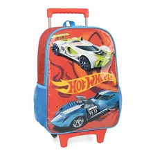 Mochila De Rodinhas Escolar Meninos Hot Wheels