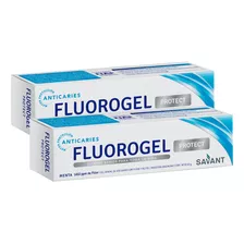 Fluorogel Protect Menta Gel Dental Con Fluor 60 Gr. X 2 Und