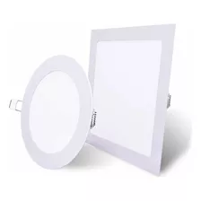 Led Panel Light 6w Blanco Redondo Embutido