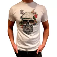 Remera Calavera Tropical Eikeel Original