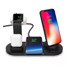 Soporte De Carga 4 En 1 Para Apple Watch iPhone X Xs