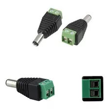 Conector Ficha Plug Cctv Macho Cámara Seguridad Bornera X10