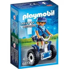 Playmobil 6877 Cidade Polícia Feminina Com Segway