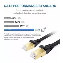 Cable Ethernet Cat8 De Alta Velocidad 40 Gbps 1.8mts