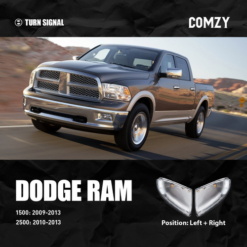 Luz Direccional Para Auto Dodge Ram 1500 2009-13/2500 10-13 Foto 7