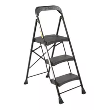 Silla Escalera Gorila 3 Pasos 1.3mt Acero Negra