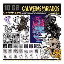 Calaveras Vectores Sublimacion Remeras Playeras Calaberas