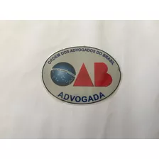 Adesivo Oab Advogada Oval Para Colar Interno No Vidro 