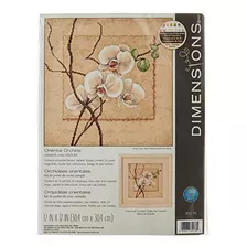 Dimensions Oriental Orchids Counted Cross Stitch Kit, 14 Cou