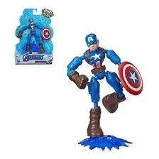 Boneco Marvel Avengers Captain America 15cm Hasbro Original