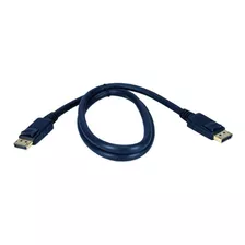 Qvs Cable Displayport M/m De 3 Pies Con Conectores De Cierr.