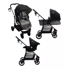 Coche Moises Huevito Travel System Avanti Aluminio 3 En 1 Color Gris