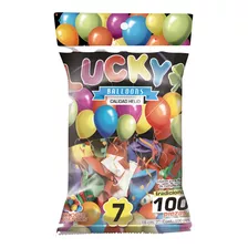 Globos Lucky Balloons #7, 100 Piezas Por Bolsa