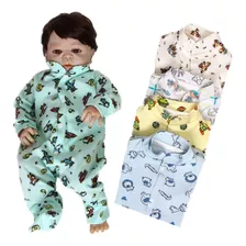 Kit 05pçs Macacão Atacado Roupa Bebê Menino Bodies Principe