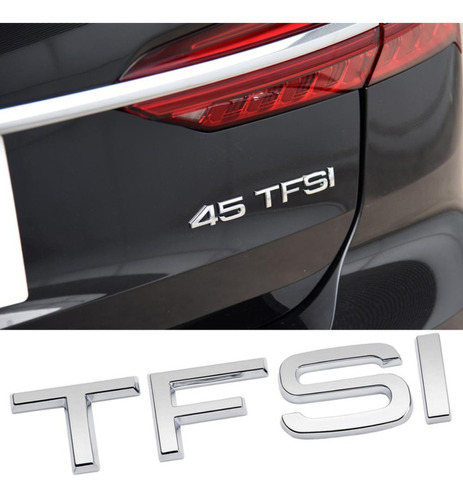 Emblema Tfsi Para Audi 30 25 40 45 50 55  Autoadherible Crom Foto 7