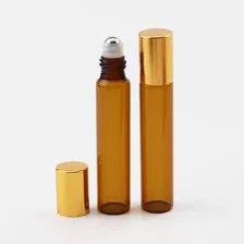 20 Frascos Roll On Âmbar De Vidro Anti Uv 10ml Aromaterapia